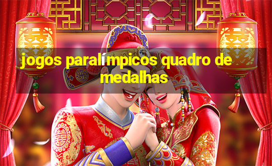 jogos paralímpicos quadro de medalhas