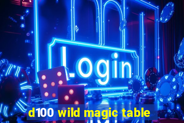 d100 wild magic table