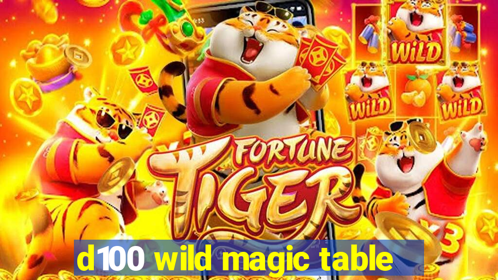 d100 wild magic table