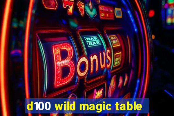 d100 wild magic table