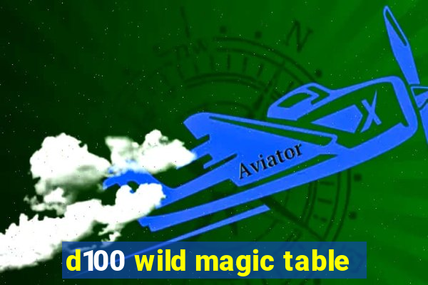 d100 wild magic table