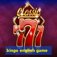 bingo english game