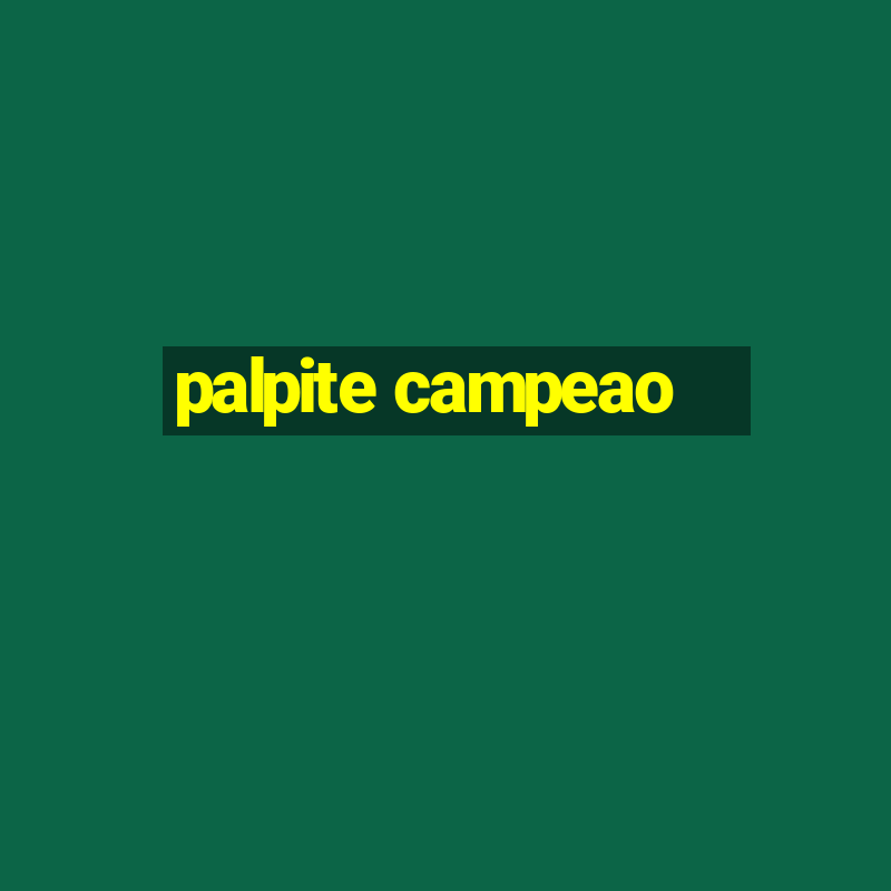 palpite campeao