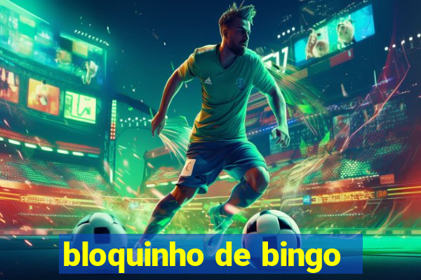 bloquinho de bingo