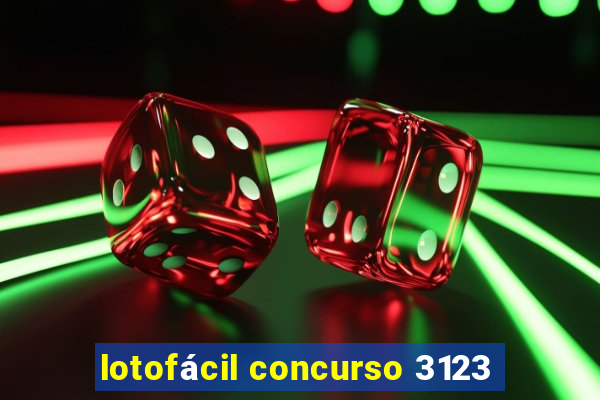 lotofácil concurso 3123