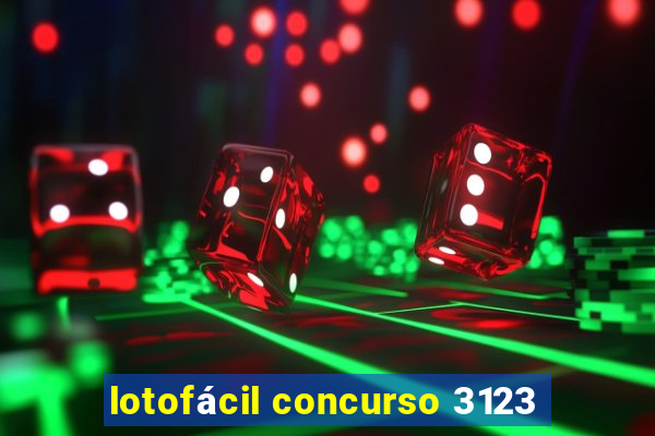 lotofácil concurso 3123