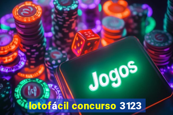 lotofácil concurso 3123