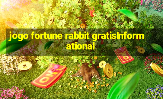 jogo fortune rabbit gratisInformational