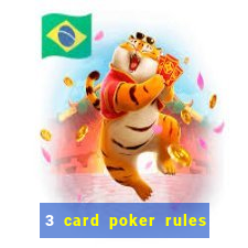 3 card poker rules in casino