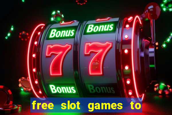 free slot games to win real money