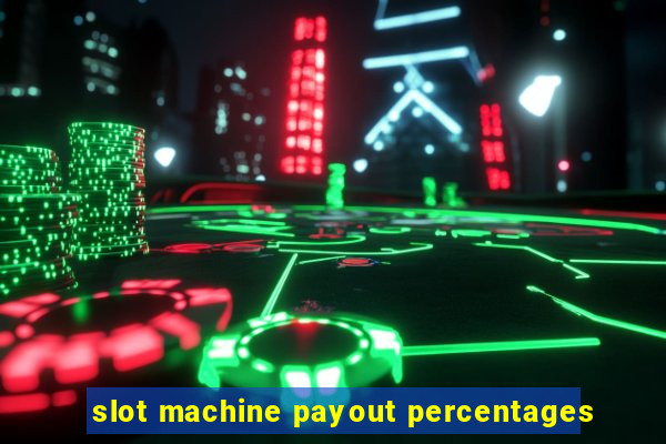 slot machine payout percentages