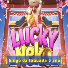 bingo da tabuada 5 ano