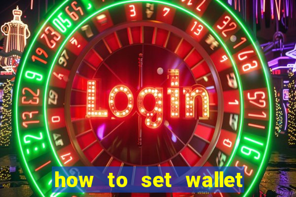 how to set wallet password in bingo plus