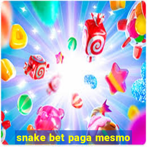 snake bet paga mesmo