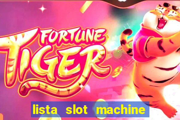 lista slot machine da bar