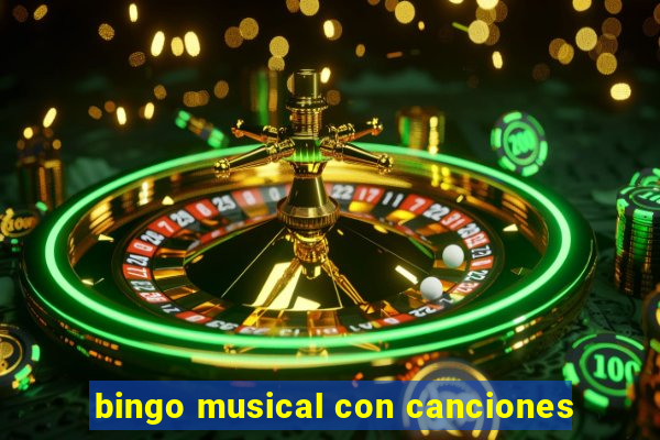 bingo musical con canciones