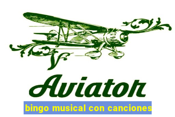 bingo musical con canciones