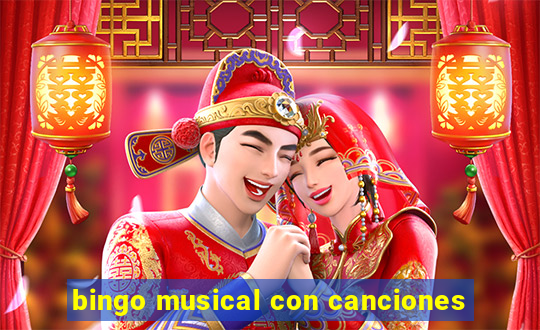 bingo musical con canciones