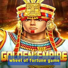 wheel of fortune game