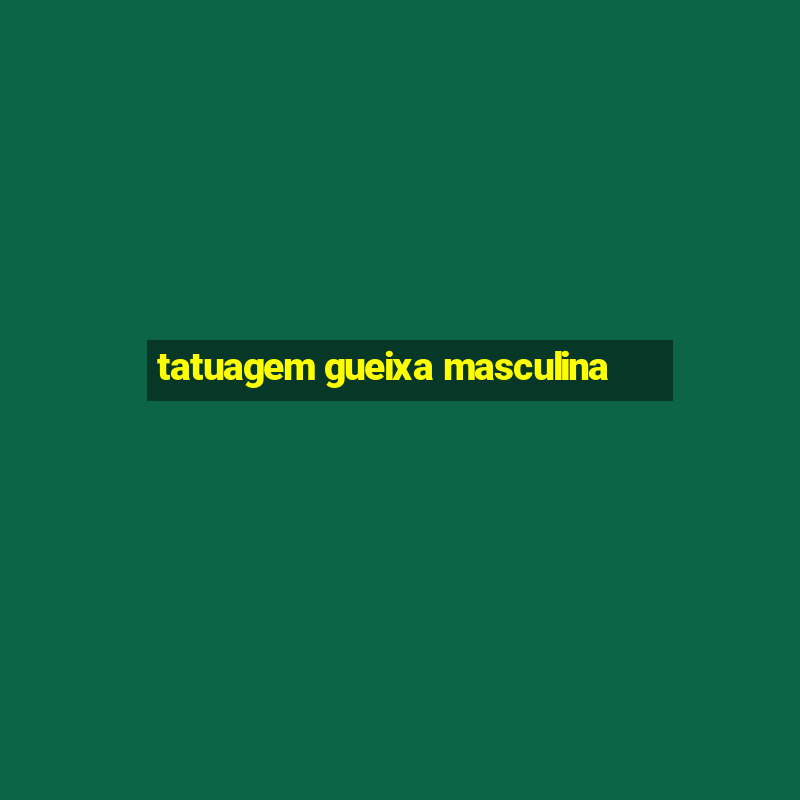 tatuagem gueixa masculina