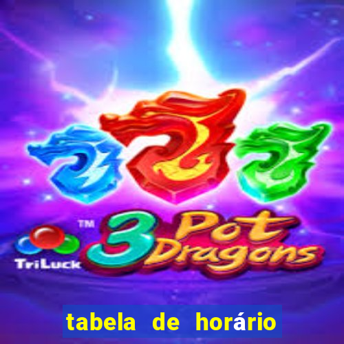 tabela de horário do fortune tiger