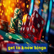 get to know bingo