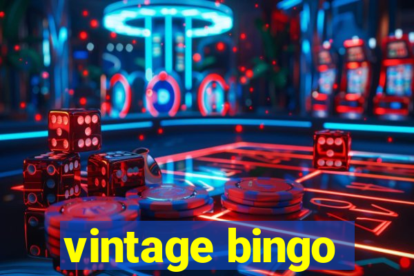 vintage bingo