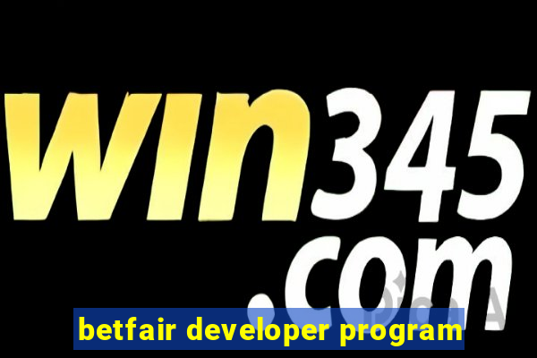 betfair developer program