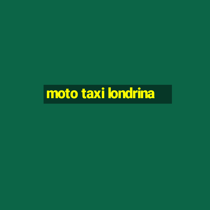 moto taxi londrina