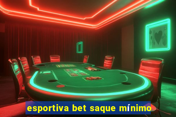 esportiva bet saque mínimo