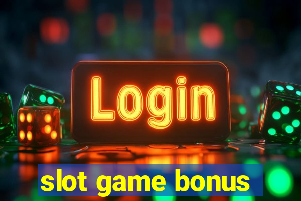 slot game bonus