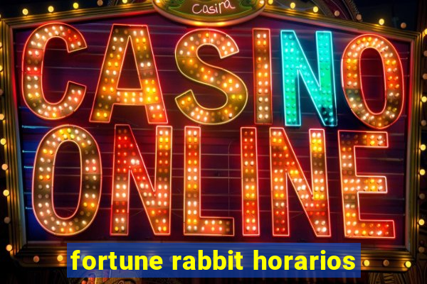 fortune rabbit horarios