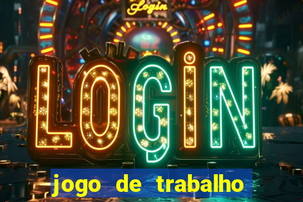 jogo de trabalho no escritório