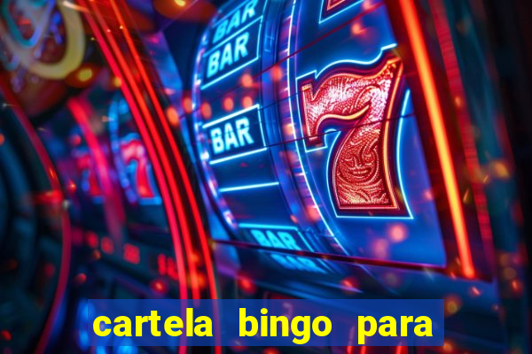 cartela bingo para cha de cozinha imprimir gratis