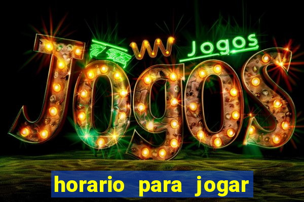 horario para jogar fortune tiger hoje