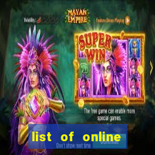 list of online slot sites