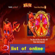 list of online slot sites