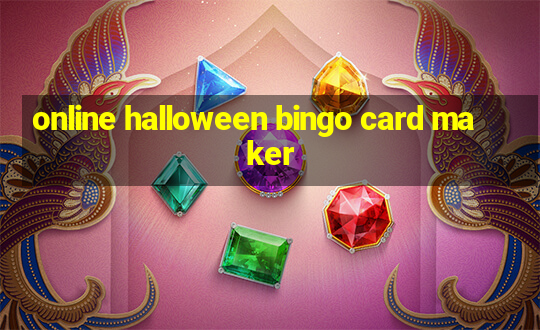 online halloween bingo card maker