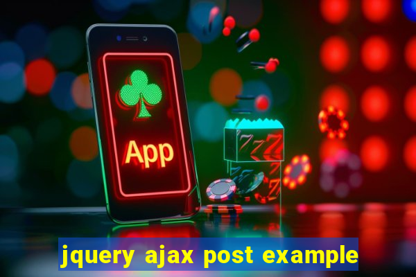 jquery ajax post example