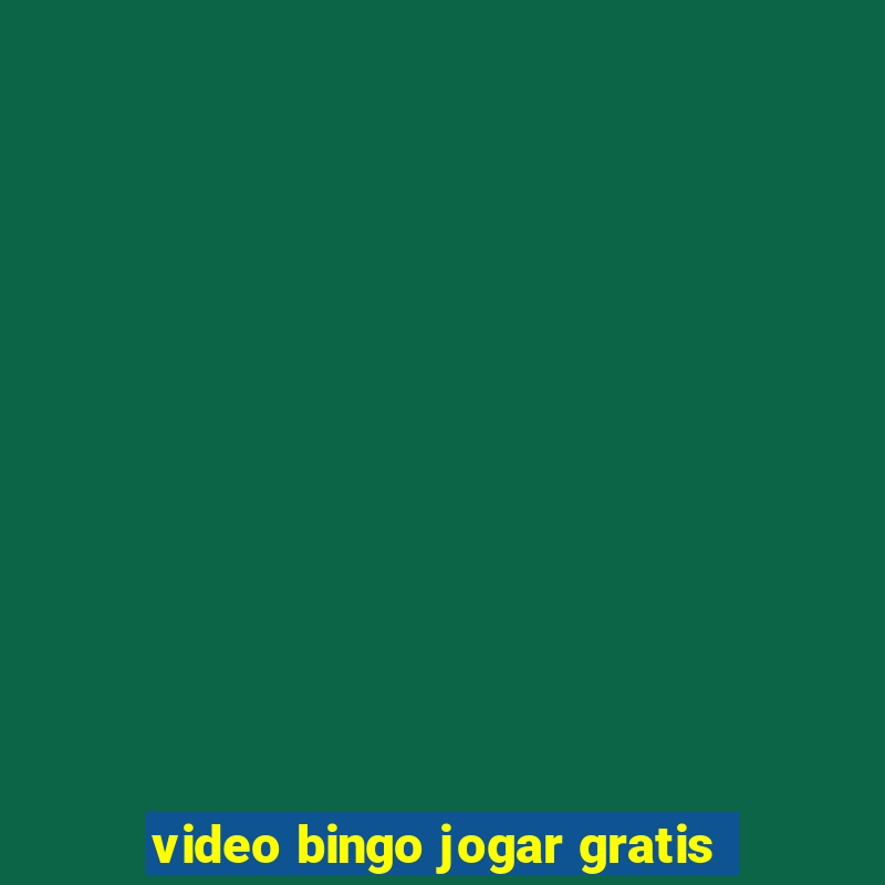 video bingo jogar gratis