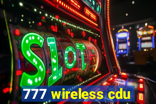 777 wireless cdu