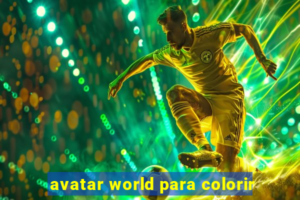 avatar world para colorir