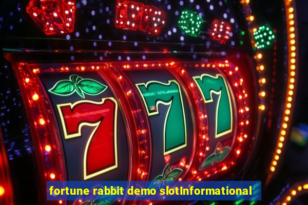 fortune rabbit demo slotInformational