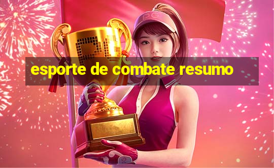 esporte de combate resumo