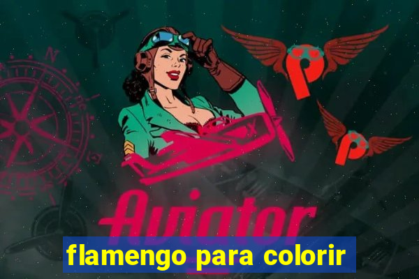 flamengo para colorir