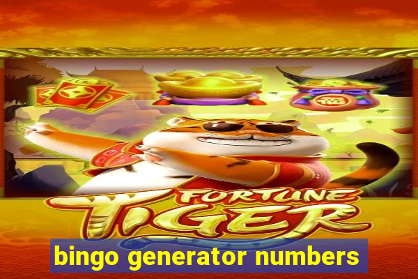 bingo generator numbers