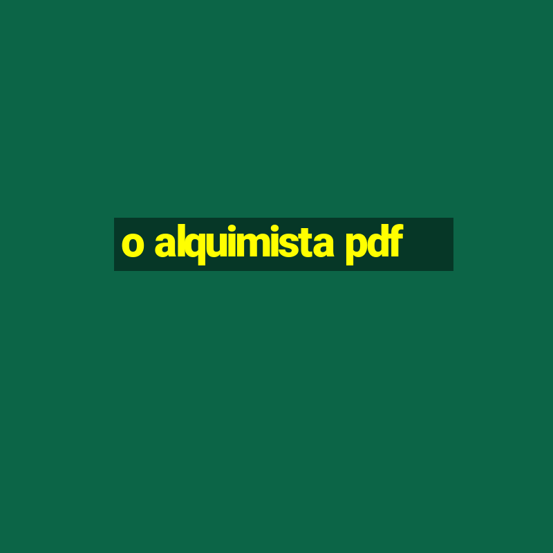 o alquimista pdf