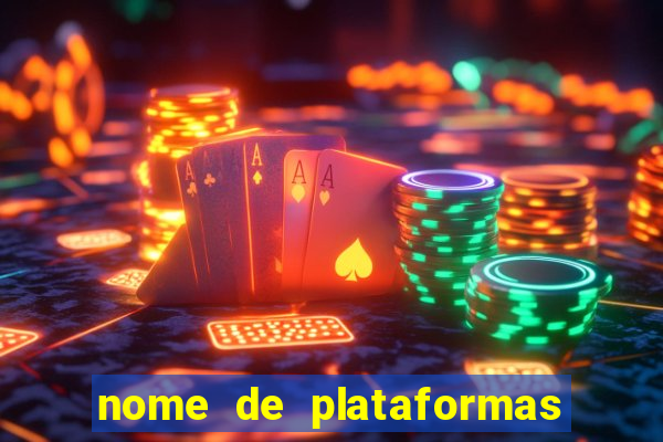 nome de plataformas de jogos