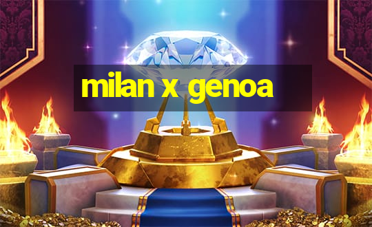 milan x genoa