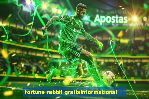 fortune rabbit gratisInformational